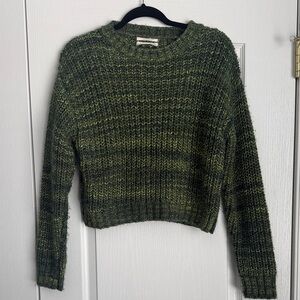 Anthropologie Forest Green Knit Sweater